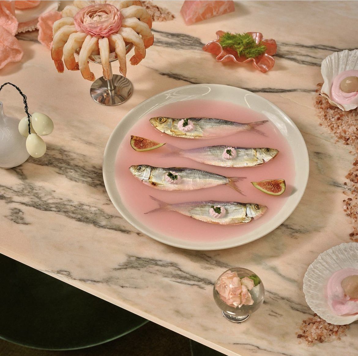 Art-inspired plating — shapes and colours